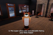 かわいいお手伝いロボ“Hairry”もお出迎え!美容師シム『Hairdresser Simulator』ヘアカット作業やリノベーションなどが確認できる最新ゲームプレイトレイラー 画像