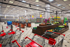 スーパーマーケット閉店業務シム『Before Exit: Supermarket』ストアページ公開!床を掃除し、商品棚を見回り、電気を切って帰宅しよう 画像