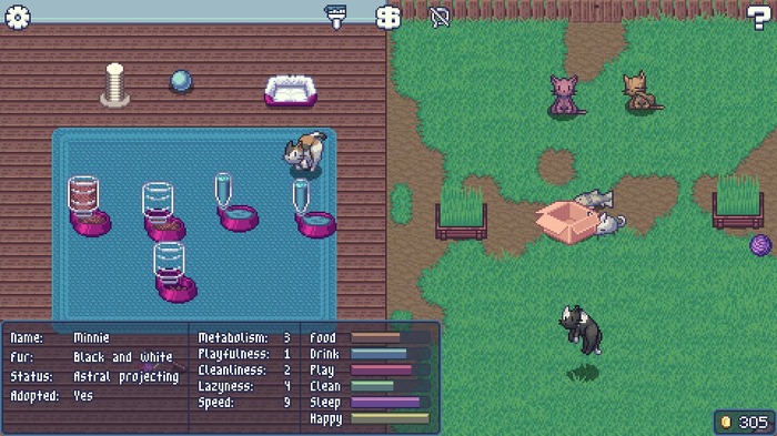 猫おもてなしシミュレーター『KittyToy』PC＆Android向けに公開中。おもちゃとご飯、ダンボールで大歓迎